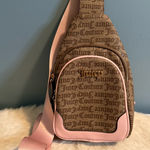 Juicy Couture  Chestnut Chino Raising Star Sling Faux Leather Sling Bag Photo 0