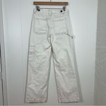 PTCL Cream Wide Leg Cargo Jeans Size 27 Photo 4