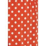 💕STINE GOYA💕 Caitlin Midi Dress ~ Rust Orange Polka Dot Print Medium Photo 9