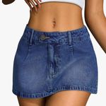 Amazon Dark Wash Denim Skirt Photo 2