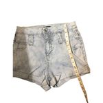BDG Shorts Blue Striped Denim Roll Cuff High Rise Shorts size 26 Photo 5
