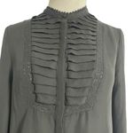 Rebecca Minkoff  Small  Top Blouse Black Button Down Career Professional Photo 1