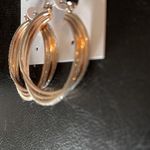 Badgley Mischka Badgley Mishka triple hoops Call quicksilver frosting or glitter Photo 1