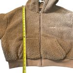 SKIMS Women’s Size L Teddy Zip Up Hoodie Tigers Eye Brown Comfy Sherpa Lounge Photo 1