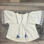 Farmers Market embroidered cotton boho top M White Size M Photo 5