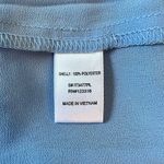 Iris basic Iris Periwinkle Blue Cropped Tie Waist Button Front Ruffle Blouse size 1X NWT Photo 8