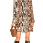 NWT Nanushka Animal Prnt Yai Pleated Mini Dress M Multiple Size M Photo 0