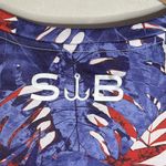 Silver Bait Fishing Gear performance tee Blue red white floral pattern Size L Size L Photo 7