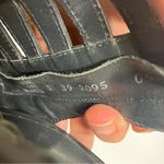 Paul Green  black‎ leather block heel sandals women’s size 39 business casual Photo 7