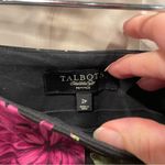 Talbots Cute black floral pleated whimsigoth meets schoolgirl a-line skirt  boho Photo 4