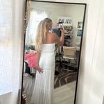 Strapless Long White Beach Dress Size XS Photo 3