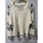 Anthropologie Pilcro Petra Feathered Sweater Size‎ S White Photo 1