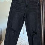 American Eagle Black Distressed Jeans size 4 Photo 0