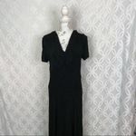 Joseph Ribkoff Vintage  Creations 80s Dot V-Neck Short Sleeve Maxi Dress‎ Size 10 Photo 9