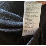 James Perse  Dress Size l Black Cowl Neck Long Sleeve Knit Blend Stretch body con Photo 3