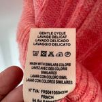 FRNCH Ribbed Knit Short Sleeve Sweater Peachy Pink Size Medium Photo 11