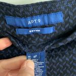 Apt. 9 Women's Navy & Black Patterned  Pants Brynn Style Size 8P Pockets Ankle Photo 3