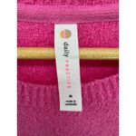 Daily Practice Anthropologie Pink Fuzzy Sweater Dress Medium Cozy Lounge Photo 6