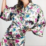 Victoria's Secret Vintage Botanical Satin Robe | One Size Photo 2