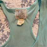 Mentally Exhausted Teal Blue Football Pajama Tank Top Size Large Photo 1