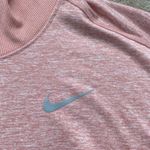 Nike Women’s Pink Dri-Fit Stretchy Slim Fit Long Sleeve Athletic Top Photo 3