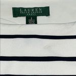 Ralph Lauren Navy and Cream Striped Mini Dress Size 2 Photo 1