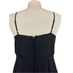 Birdy Grey  Sweetheart V-Neckline Floor Length Chiffon Dress Black  (Kaia) L NWT Photo 5