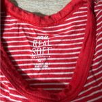 Aerie red and white striped  tank top  Photo 1