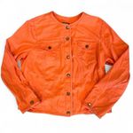 Pendleton ‎ Orange Women’s Button Up Shirt Jacket Shacket Size XL Photo 0