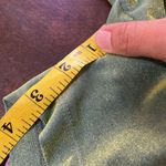 Vintage Y2K Shiny Iridescent Shorts Green Gold Stretchy Pull On Biker 90's Size M Photo 5