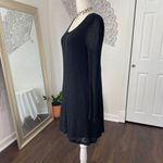 Witchy Whimsygoth Black Knitted Distressed Grunge Babydoll Midi Dress M Size M Photo 3