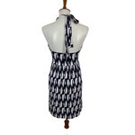 Tart Halter Empire Waist Mini Dress Navy White Medium Photo 4