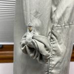 C&C California Sage Green 100% Roll Tab Sleeve Shirt Dress With Pockets Small Photo 3