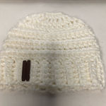 The North Fork white knit hat beanie winter hat North Fork Long Island. NWOT Photo 0