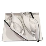 Good American NIB  White Lucite Wedge Slip On Sandals Photo 2