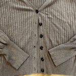 Marled Reunited‎ clothing women's button up sweater large Tan Photo 2