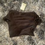 H&M Stylish Mesh Black Tie-Front Crop Top - Size XS - NWT Photo 7