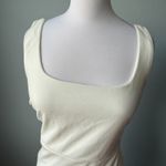 Lulus Loving Fate White Bow Square Neck Backless Maxi Dress Size Large Photo 5