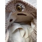 The Sak Cream Woven Boho Bag multi-colored beads with Tassels Photo 6