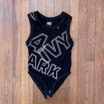 Ivy Park  Broken Logo Bodysuit by Beyoncé – Black White Graphic – Size M Photo 3