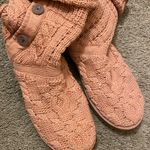 UGG  Knitted High Boots in Orange Salmon Women’s Size 8 Photo 2