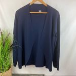Gumps SF Dark Navy Blue Knit Open Cardigan Sweater L Size L Photo 1