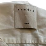 Sandro  Paris woman’s white button down shirt size Large Photo 13