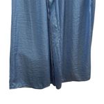 ZARA  Women's Wide Leg High Waisted Pants Blue Size L Casual Photo 2