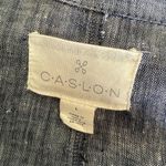 Caslon  Blue Linen Open Long Sleeve Coat / Top Photo 6