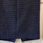 Ann Taylor  Tweed Black & Navy Blue Pencil Mini Skirt - Size 4 Photo 5