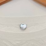 margaret o'leary  Pullover Sweater in White Coastal Minimalist Small Fall Casual‎ Photo 2