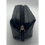 TUMI for Delta Make Up Bag Black Canvas Mini Case Zip Toiletries/Cosmetic Bag Photo 3