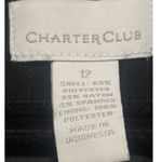 Charter Club  Pinstripe Career Business 2 Button Suit Jacket Blazer Size‎ 12 Photo 3