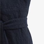 MM.LaFleur  Womens Sleeveless Textured Top Navy  Size 4 McCarthy Jacquard Cotton Photo 3